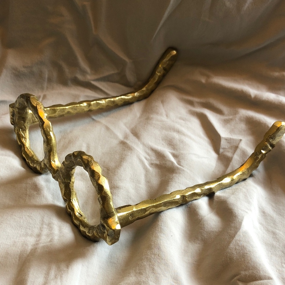 Gold/brass color Textured decorative Accessory